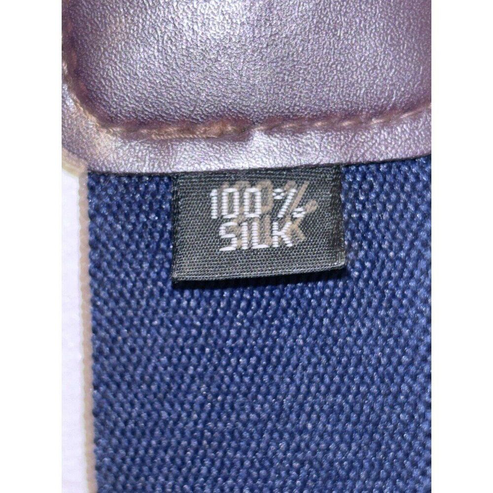 CAS Germany Burgundy Blue Brown Silk Suspenders - Picture 3 of 6